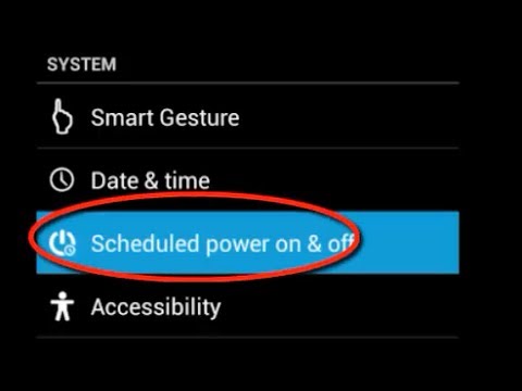 Scheduled Power On/Off Feature Phone